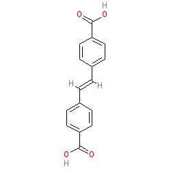 4,4'-Stilbenedicarboxylic acid chemical structure (CAS 100-31-2)