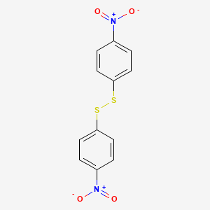 1,2-Bis(4-nitrophenyl)disulfane chemical structure (CAS 100-32-3)