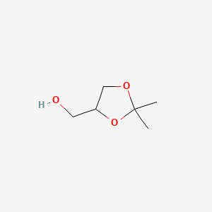 (2,2-Dimethyl-1,3-dioxolan-4-yl)methanol chemical structure (CAS 100-79-8)