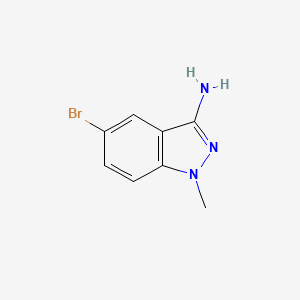 5-Bromo-1-methyl-1H-indazol-3-amine chemical structure (CAS 1000018-06-3)