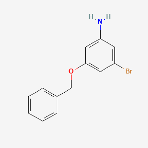 3-(Benzyloxy)-5-bromoaniline chemical structure (CAS 1000289-63-3)