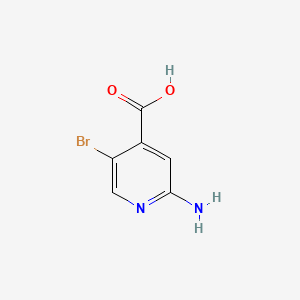2-Amino-5-bromoisonicotinic acid chemical structure (CAS 1000339-23-0)