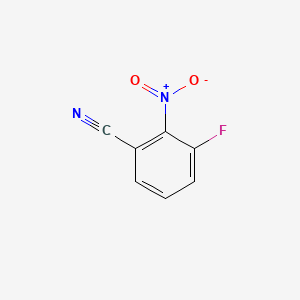 3-Fluoro-2-nitrobenzonitrile chemical structure (CAS 1000339-52-5)