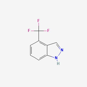 4-(Trifluoromethyl)-1H-indazole chemical structure (CAS 1000339-98-9)