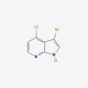 3-Bromo-4-chloro-7-azaindole chemical structure (CAS 1000340-39-5)