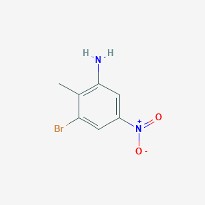 3-Bromo-2-methyl-5-nitroaniline chemical structure (CAS 1000342-34-6)