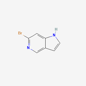 6-Bromo-1H-pyrrolo[3,2-c]pyridine chemical structure (CAS 1000342-71-1)