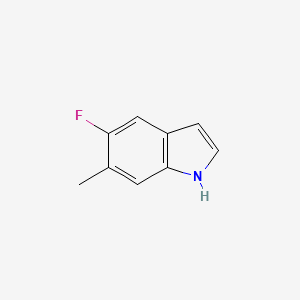 5-Fluoro-6-methyl-1H-indole chemical structure (CAS 1000343-16-7)