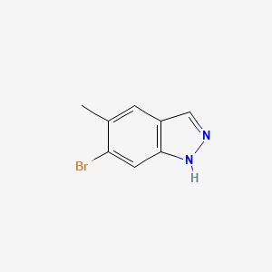 6-Bromo-5-methyl-1H-indazole chemical structure (CAS 1000343-69-0)