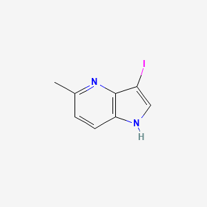 3-Iodo-5-methyl-1H-pyrrolo[3,2-b]pyridine chemical structure (CAS 1000343-70-3)