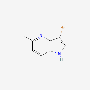 3-Bromo-5-methyl-1H-pyrrolo[3,2-b]pyridine chemical structure (CAS 1000343-73-6)