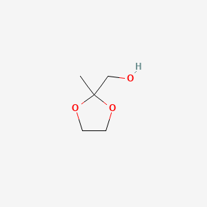 (2-Methyl-1,3-dioxolan-2-yl)methanol chemical structure (CAS 10004-17-8)