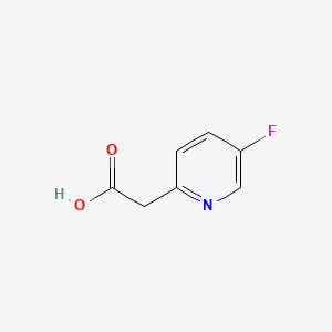 2-(5-Fluoropyridin-2-yl)acetic acid chemical structure (CAS 1000515-83-2)