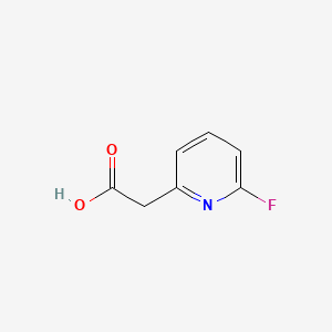2-(6-Fluoropyridin-2-yl)acetic acid chemical structure (CAS 1000517-25-8)