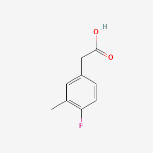 2-(4-Fluoro-3-methylphenyl)acetic acid chemical structure (CAS 1000520-92-2)