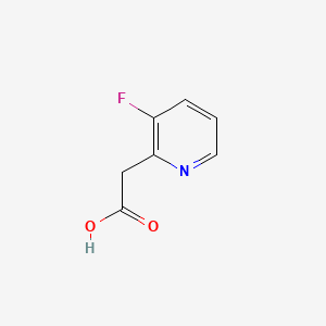 2-(3-Fluoropyridin-2-yl)acetic acid chemical structure (CAS 1000524-32-2)
