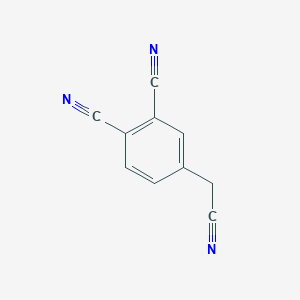 4-(Cyanomethyl)phthalonitrile chemical structure (CAS 1000540-60-2)
