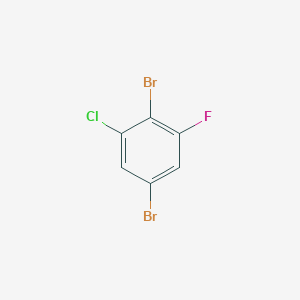 2,5-Dibromo-1-chloro-3-fluorobenzene chemical structure (CAS 1000572-88-2)