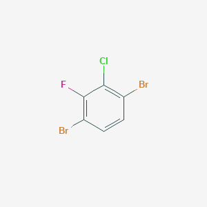 1-Chloro-3,6-dibromo-2-fluorobenzene chemical structure (CAS 1000573-09-0)