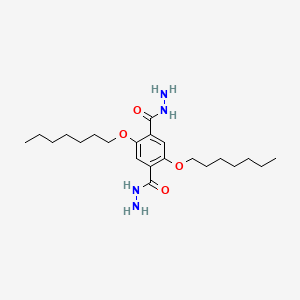 2,5-Bis(heptyloxy)terephthalohydrazide chemical structure (CAS 1000591-49-0)