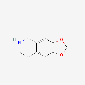 5-Methyl-5,6,7,8-tetrahydro-[1,3]dioxolo[4,5-g]isoquinoline chemical structure (CAS 100077-51-8)