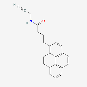 N-(Prop-2-yn-1-yl)-4-(pyren-1-yl)butanamide chemical structure (CAS 1000852-25-4)
