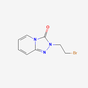 2-(2-Bromoethyl)-2H,3H-[1,2,4]triazolo[4,3-a]pyridin-3-one chemical structure (CAS 1000932-43-3)