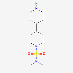 N,N-Dimethyl-[4,4'-bipiperidine]-1-sulfonamide chemical structure (CAS 1000958-59-7)