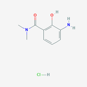 3-Amino-2-hydroxy-N,N-dimethylbenzamide hydrochloride chemical structure (CAS 1000993-70-3)