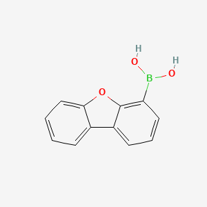Dibenzo[b,d]furan-4-ylboronic acid chemical structure (CAS 100124-06-9)