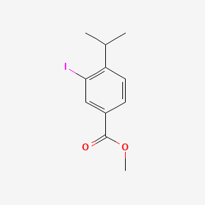 Methyl 3-iodo-4-isopropylbenzoate chemical structure (CAS 100127-58-0)