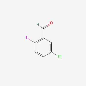 5-Chloro-2-iodobenzaldehyde chemical structure (CAS 1001334-22-0)