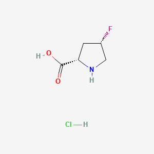 (2S,4S)-4-Fluoropyrrolidine-2-carboxylic acid hydrochloride chemical structure (CAS 1001354-51-3)
