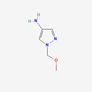 4-Amino-1-(methoxymethyl)pyrazole chemical structure (CAS 1001500-80-6)