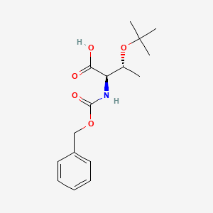 (2R,3R)-2-(((Benzyloxy)carbonyl)amino)-3-(tert-butoxy)butanoic acid chemical structure (CAS 100157-55-9)