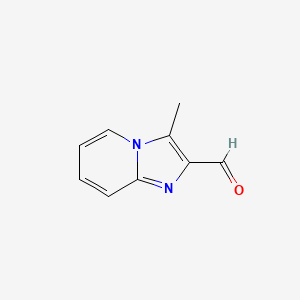 3-Methylimidazo[1,2-a]pyridine-2-carbaldehyde chemical structure (CAS 1001754-85-3)