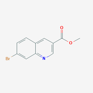 Methyl 7-bromoquinoline-3-carboxylate chemical structure (CAS 1001756-23-5)