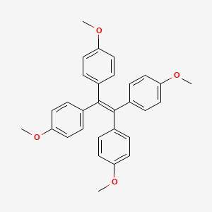 1,1,2,2-Tetrakis(4-methoxyphenyl)ethene chemical structure (CAS 10019-24-6)