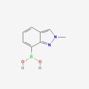 (2-Methyl-2H-indazol-7-yl)boronic acid chemical structure (CAS 1001907-58-9)