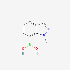 (1-Methyl-1H-indazol-7-yl)boronic acid chemical structure (CAS 1001907-59-0)