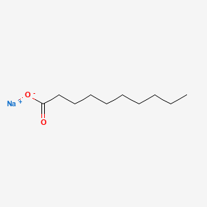 Sodium decanoate chemical structure (CAS 1002-62-6)
