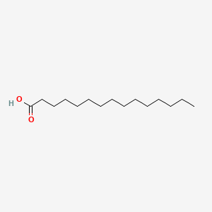 Pentadecanoic acid chemical structure (CAS 1002-84-2)
