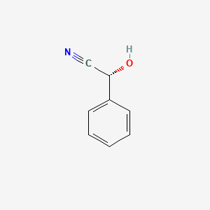 (R)-2-Hydroxy-2-phenylacetonitrile chemical structure (CAS 10020-96-9)