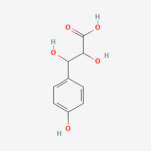2,3-Dihydroxy-3-(4-hydroxyphenyl)propanoic acid chemical structure (CAS 100201-57-8)