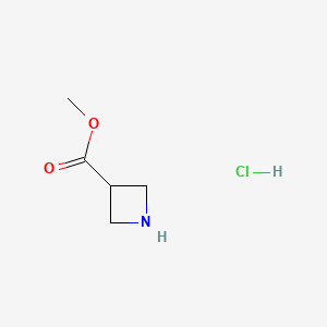 Methyl azetidine-3-carboxylate hydrochloride chemical structure (CAS 100202-39-9)
