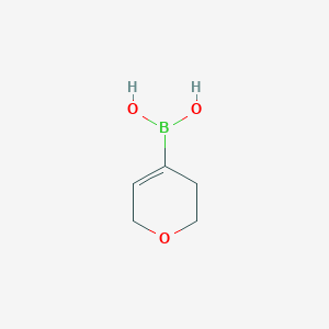(3,6-Dihydro-2H-pyran-4-yl)boronic acid chemical structure (CAS 1002127-60-7)