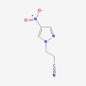 3-(4-Nitro-1H-pyrazol-1-yl)propanenitrile chemical structure (CAS 1002243-79-9)