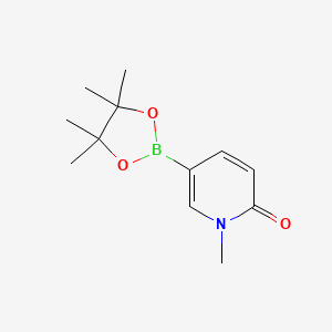 1-Methyl-5-(4,4,5,5-tetramethyl-1,3,2-dioxaborolan-2-yl)pyridin-2(1H)-one chemical structure (CAS 1002309-52-5)