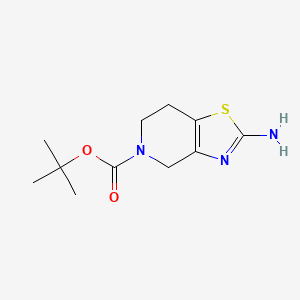 tert-Butyl 2-amino-6,7-dihydrothiazolo[4,5-c]pyridine-5(4H)-carboxylate chemical structure (CAS 1002355-91-0)