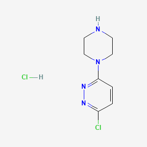 3-Chloro-6-(piperazin-1-yl)pyridazine hydrochloride chemical structure (CAS 100241-11-0)